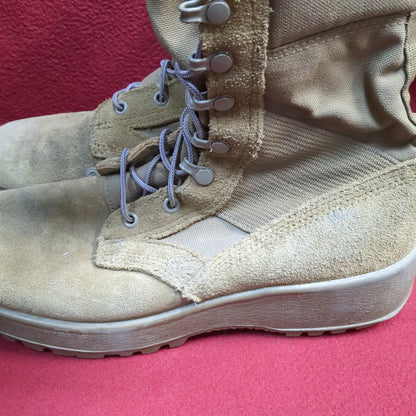 US Army 9 R Hot Weather Combat Boots Coyote 1004 Used (hc02-ALP54)