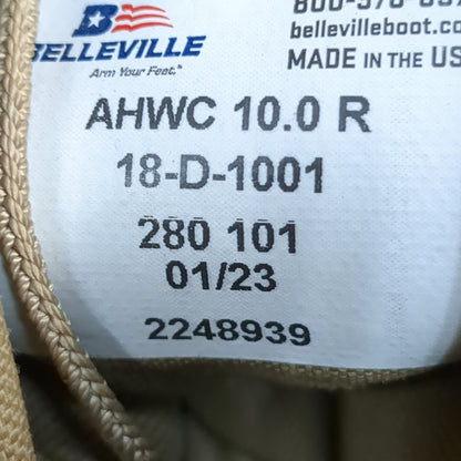 BELLEVILLE Desert Coyote Combat Boots 10 R AHWC 18-D-1001 Used (hc02-ALP55)