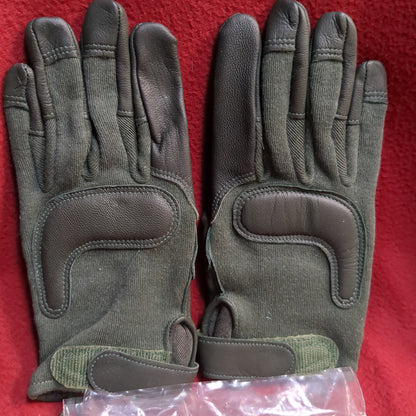 NOS Set of US Army Small HWI Goatskin Kevlar Hot Weather Combat Gloves (40cr- cb2-ALP58)