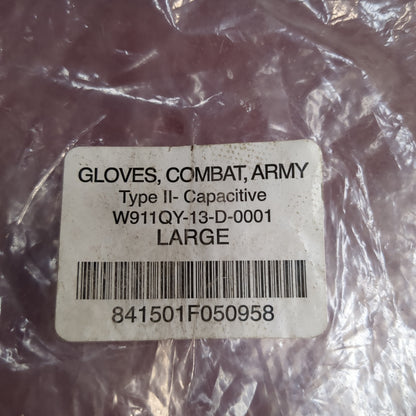 NOS Set of US Army Large HWI Goatskin Kevlar Hot Weather Combat Gloves (40cr- cb2-ALP59)