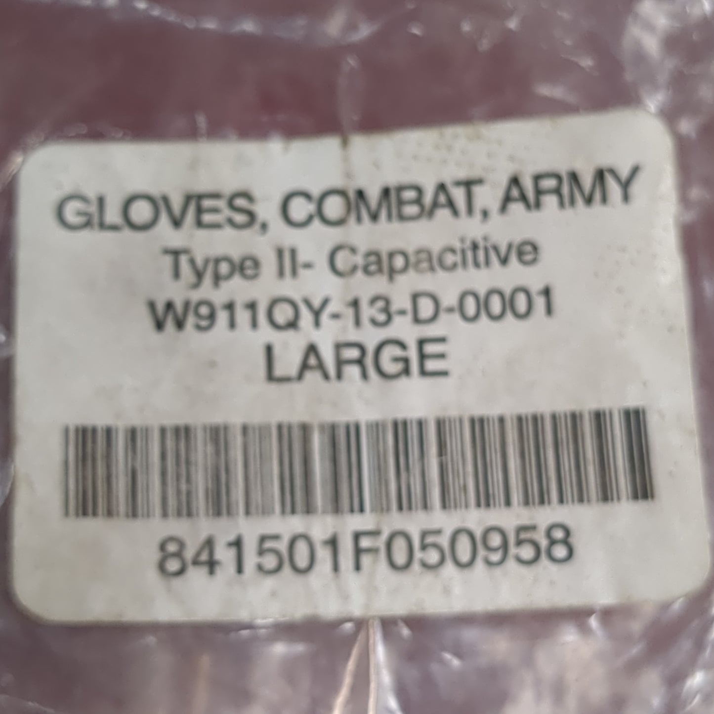 NOS Set of US Army Large HWI Goatskin Kevlar Hot Weather Combat Gloves (40cr- cb2-ALP59)