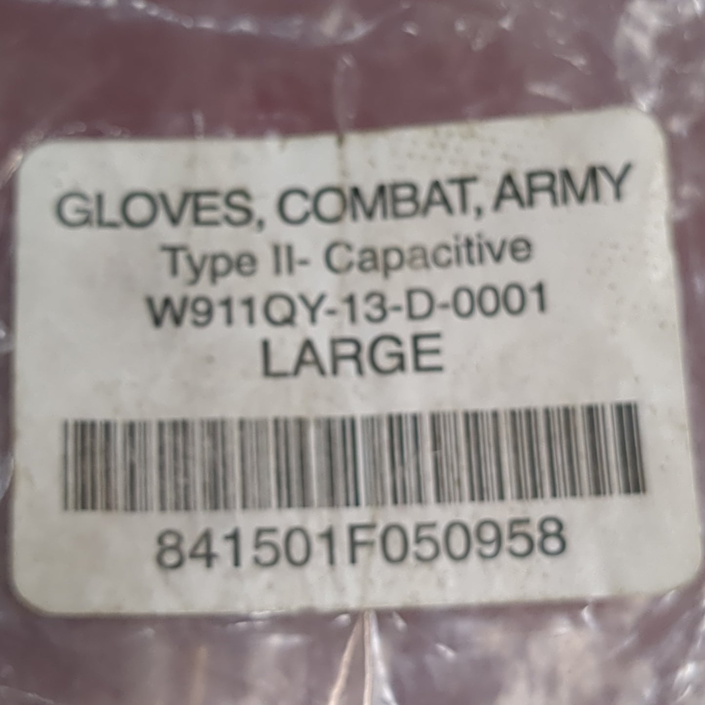 NOS Set of US Army Large HWI Goatskin Kevlar Hot Weather Combat Gloves (ALP95)