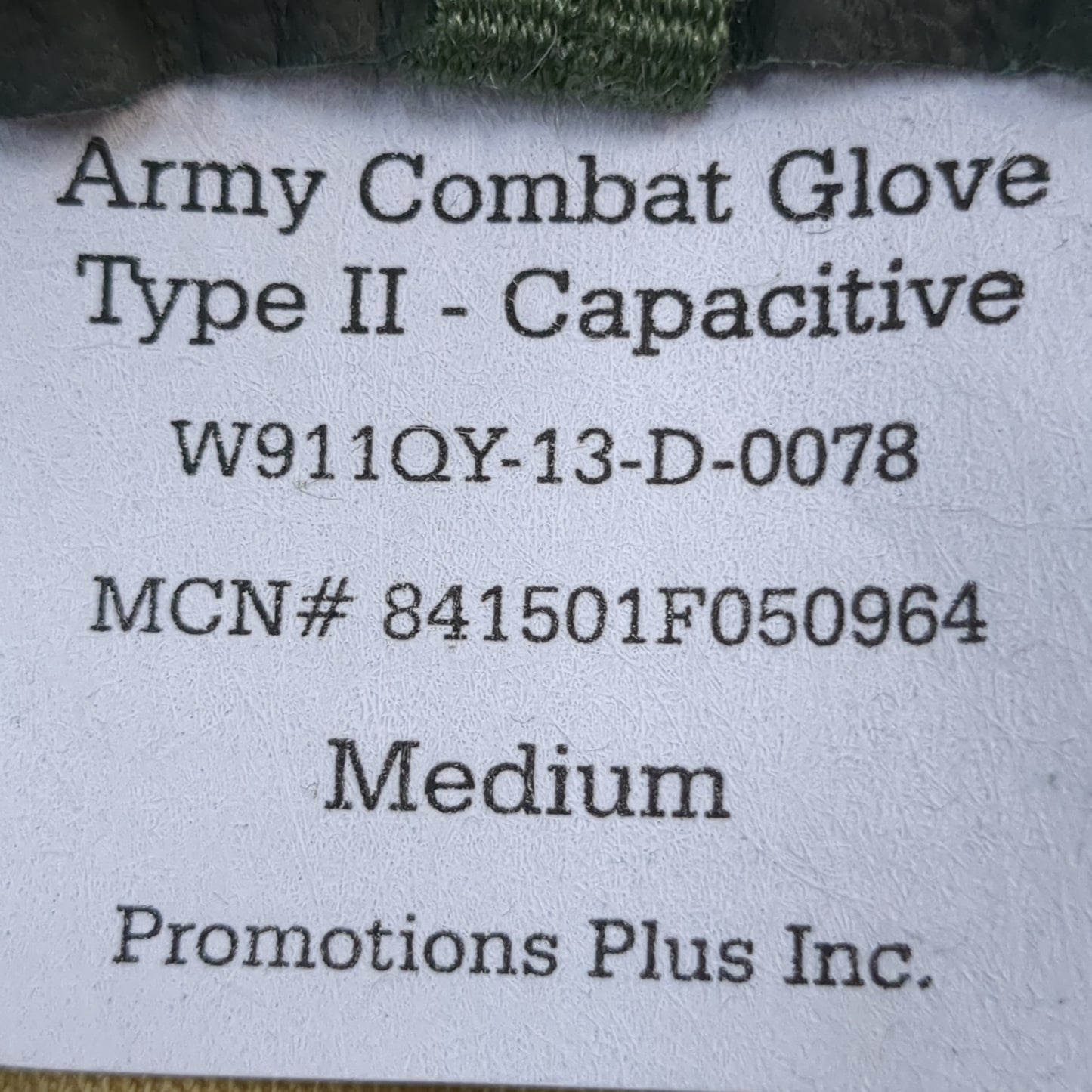 NOS Set of US Army Medium HWI Goatskin Kevlar Hot Weather Combat Gloves (42cr- cb3-GUA20)