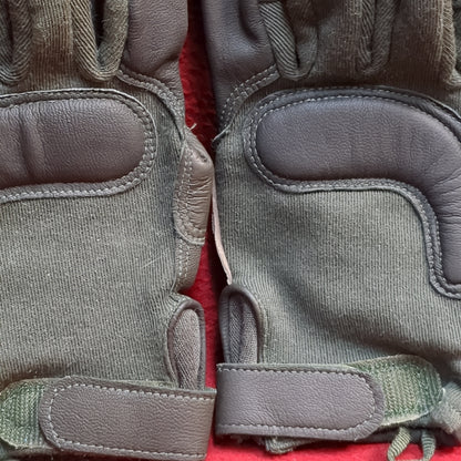 Set of US Army Medium HWI Goatskin Kevlar Hot Weather Combat Gloves Used (40cr- cb2-ALP67)