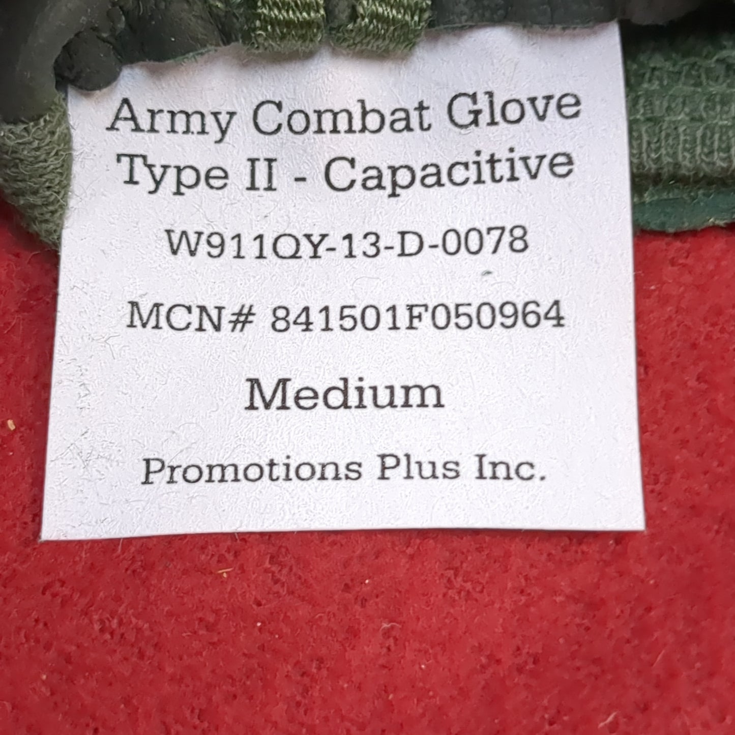 Set of US Army Medium HWI Goatskin Kevlar Hot Weather Combat Gloves Used (40cr- cb2-ALP67)