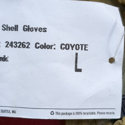 NWT Outdoor Research MGS Shell Gloves Large Coyote (40cr- cb2-ALP70)