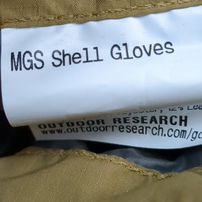 NWT Outdoor Research MGS Shell Gloves Large Coyote (40cr- cb2-ALP70)