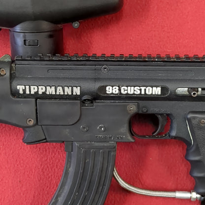 Tippmann 98 Custom Paintball Marker W/ Hopper Used (hc05-ALP80)