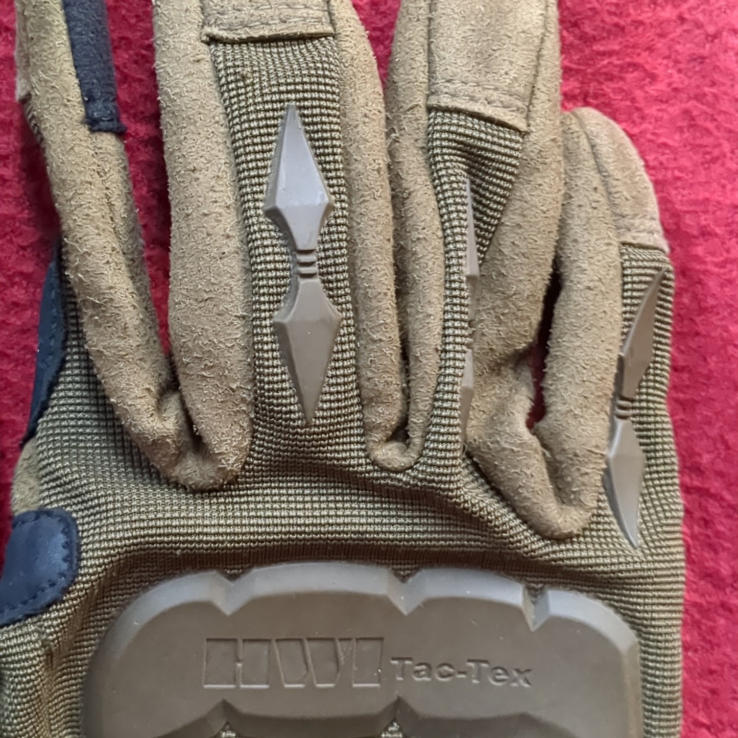 HWI TAC-TEX TACTICAL Mechanic Gloves Coyote Medium Used (a16- da10-ALP83)