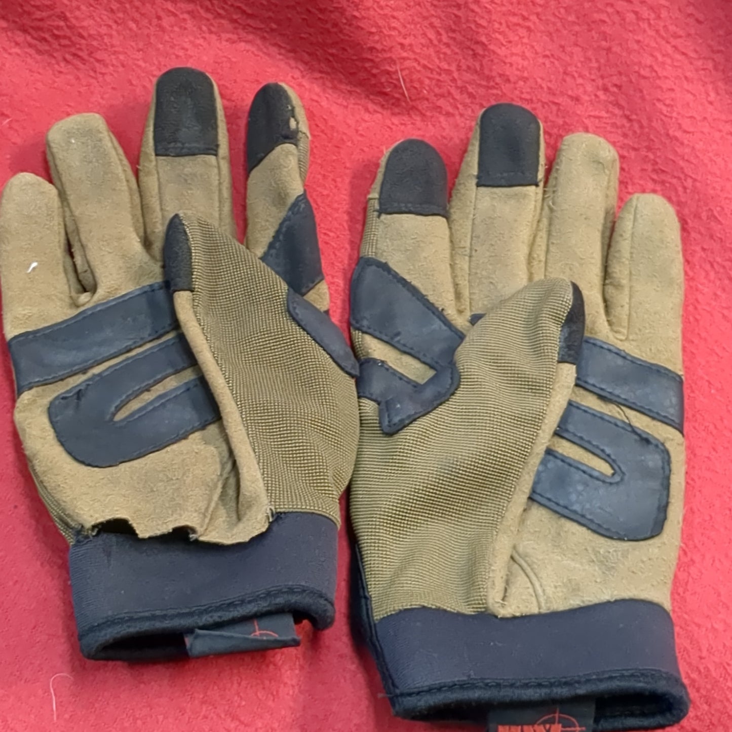 HWI TAC-TEX TACTICAL Mechanic Gloves Coyote Medium Used (a16- da10-ALP83)