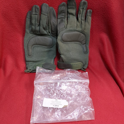 Set of US Army X-Large HWI Goatskin Kevlar Hot Weather Combat Gloves Used (40cr- cb2-ALP88)