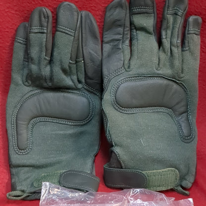 Set of US Army X-Large HWI Goatskin Kevlar Hot Weather Combat Gloves Used (40cr- cb2-ALP88)