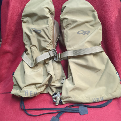 Outdoor Research AGS Firebrand TF Mitts Medium Coyote Excellent Condition (40cr- cb2-YAM03)