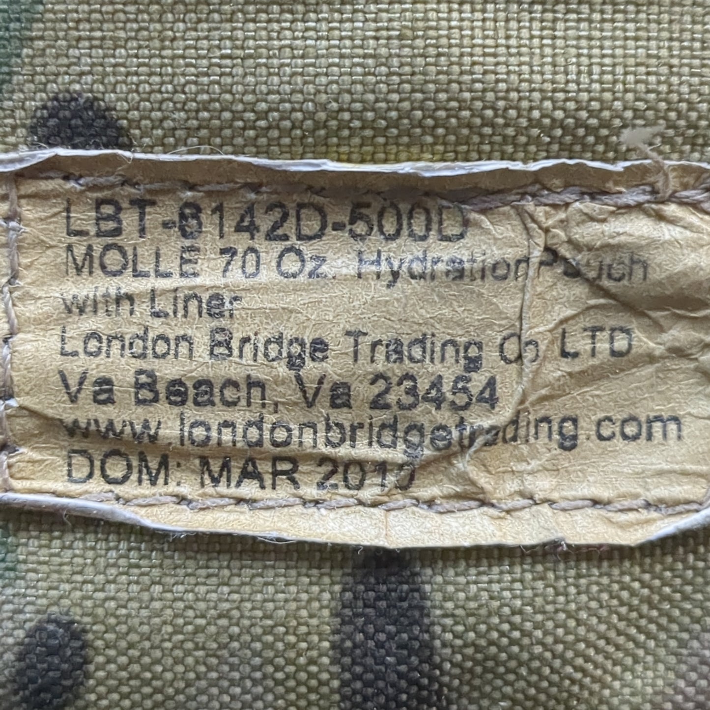 LBT Multicam Modular 70oz Hydration Pouch W/ Bladder London Bridge Tactical Military (08o-YAM08)