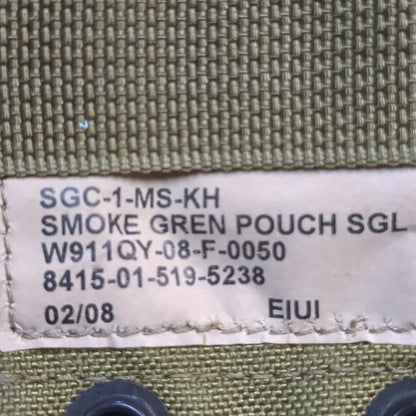 UNUSED Eagle Industries Khaki Molle Smoke Grenade Pouch (34cr-yam31)