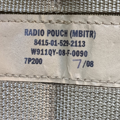 UNUSED Eagle Industries Khaki Molle MBITR Radio Pouch (32cr-yam26)