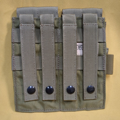 UNUSED Eagle Industries Khaki Molle Double Magazine Pouch (34cr-yam38)