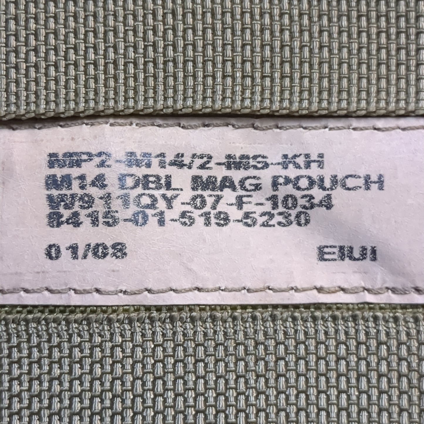 UNUSED Eagle Industries Khaki Molle Double Magazine Pouch (34cr-yam38)