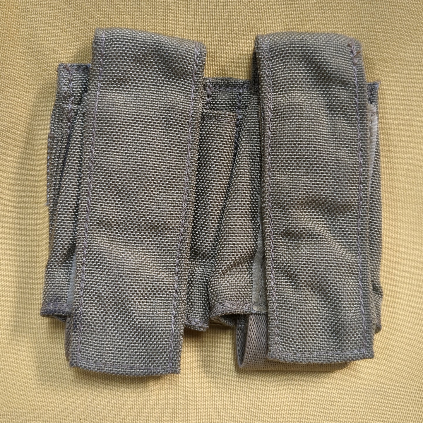 Lot of 2 - Eagle Industries Khaki Molle Double 40MM Pouch (34cr-yam42)