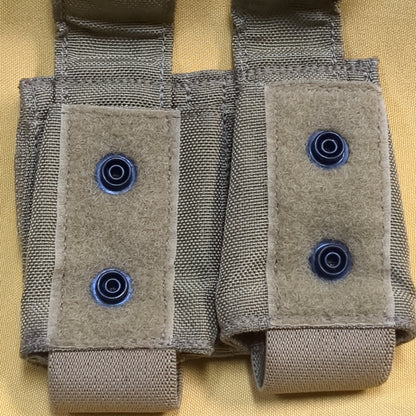 Lot of 2 - Eagle Industries Khaki Molle Double 40MM Pouch (34cr-yam42)