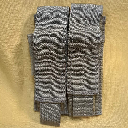 Lot of 2 - UNUSED Eagle Industries Khaki Molle Double Magazine Pouch (32cr-yam40)