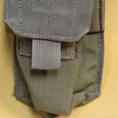 UNUSED Eagle Industries Khaki Molle Double Magazine Pouch (34cr-yam32)