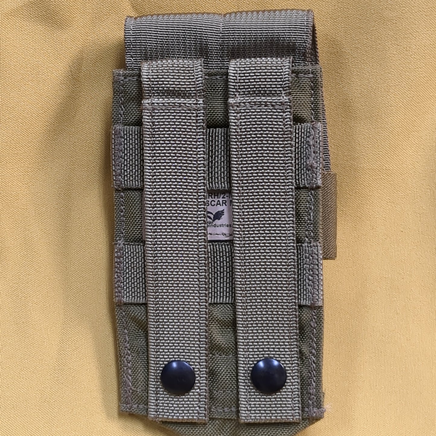 UNUSED Eagle Industries Khaki Molle Double Magazine Pouch (34cr-yam32)