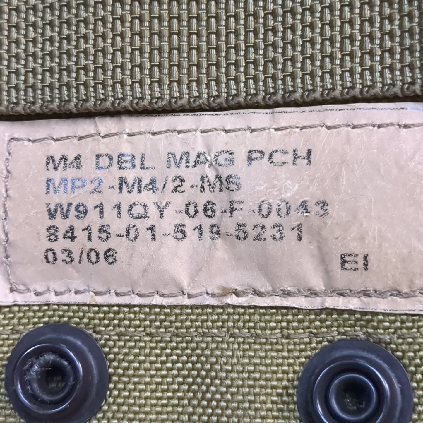 UNUSED Eagle Industries Khaki Molle Double Magazine Pouch (32cr-yam39)