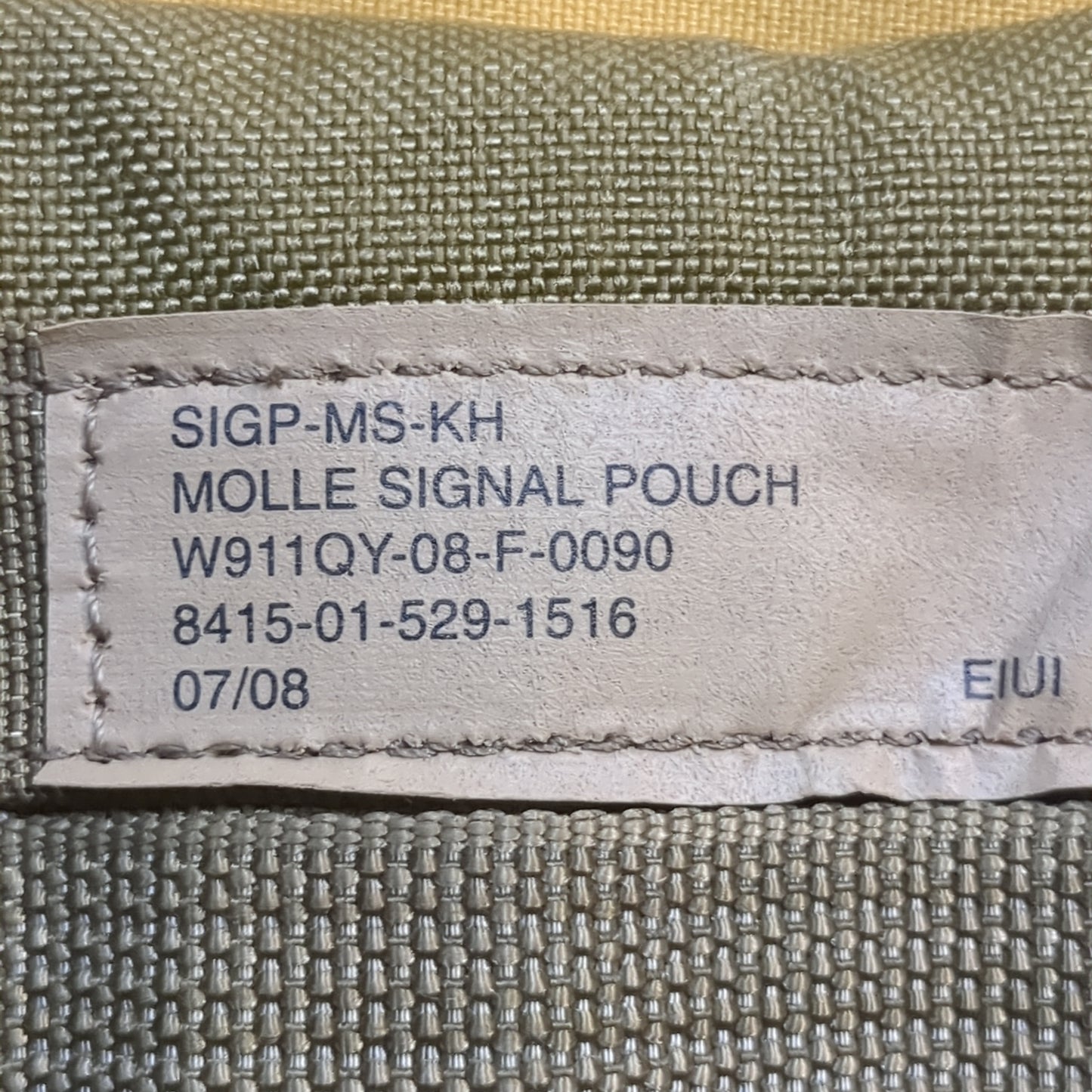 UNUSED Eagle Industries Khaki Molle Signal Pouch (34cr-yam30)