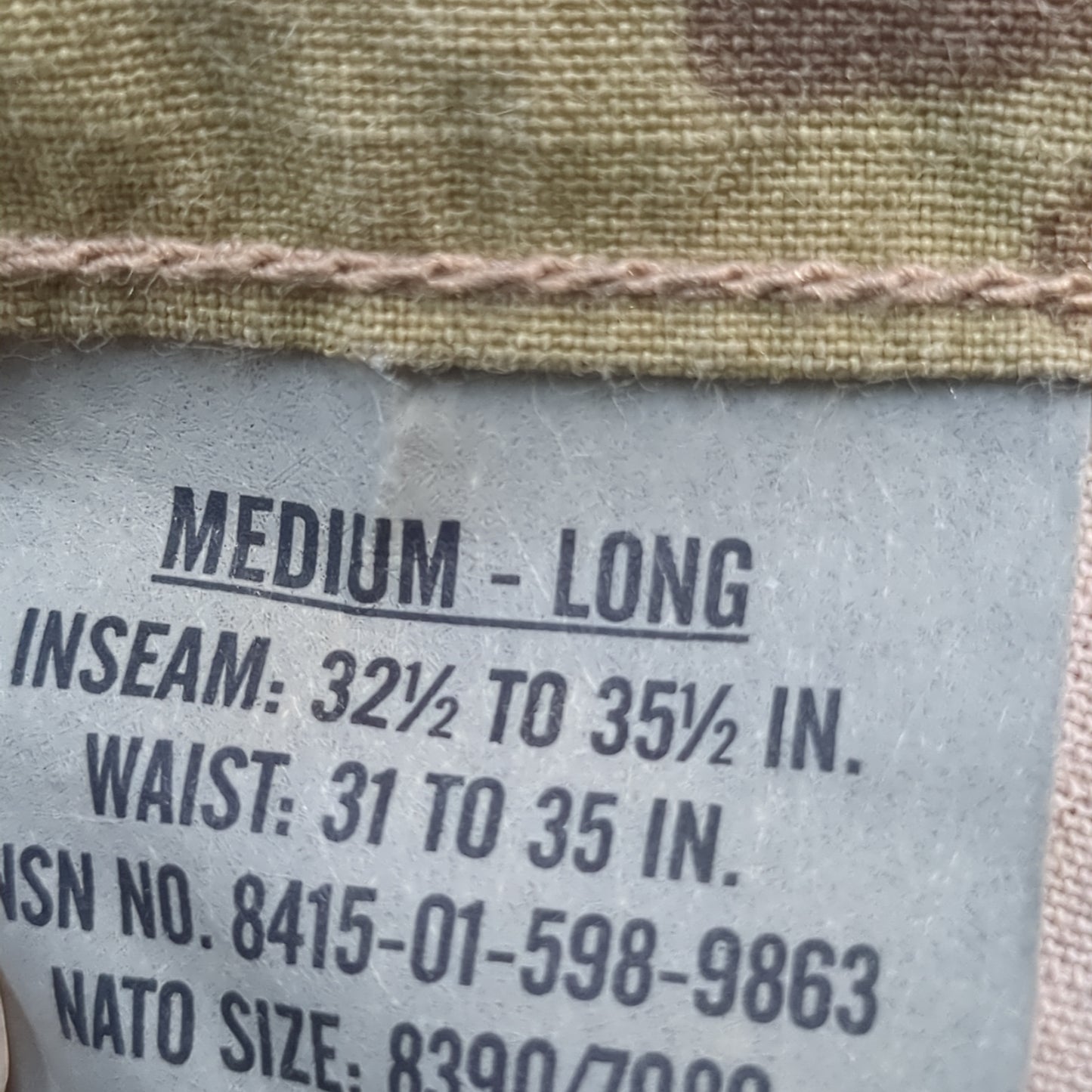 NWT US Army Medium Regular Top/ Medium Long Bottoms Multicam Uniform FRAC Top Pants (fc05-YAM60)