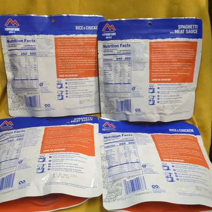 4 Pack Mountain House Adventure Meals EXP- 2053 (gttAM)