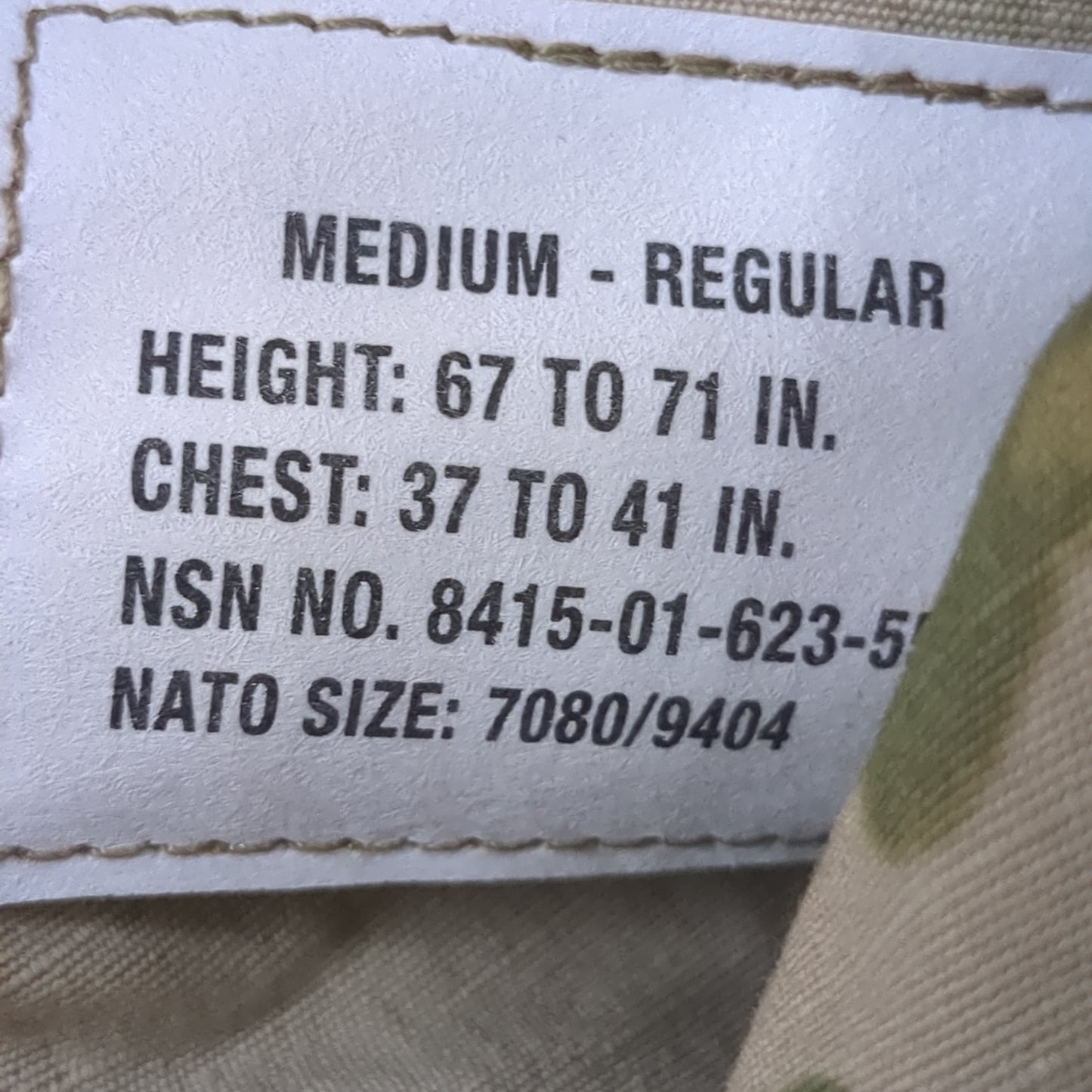 NWT SET of US Army Medium Regular Top / Medium Short Bottoms Multicam Frac Uniform Air Force *fc05-YAM65*