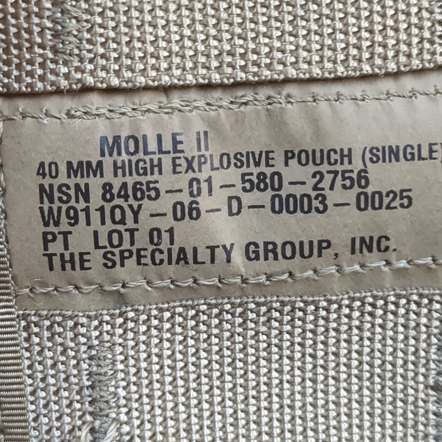 NOS )US Army 40 MM Pouch Single 2756 (32cr-YAM79)