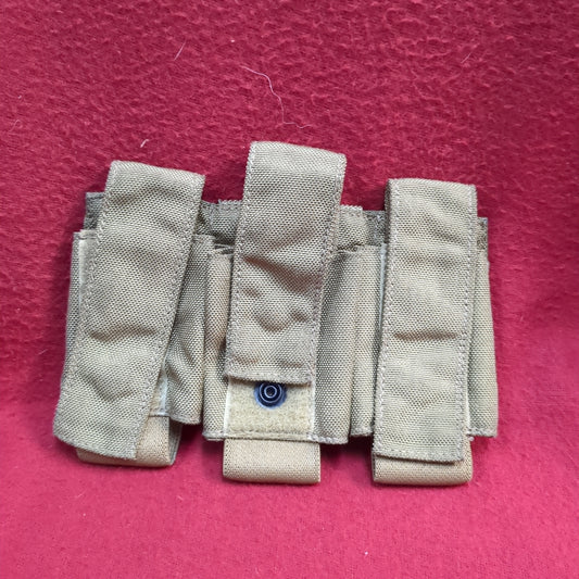 3 Single 40MM Mag Pouch Coyote Used (32cr-YAM84)