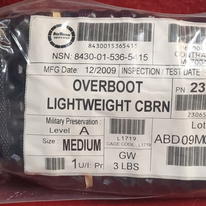 NOS CBRN Overboot Lightweight Medium (12cc-YAM115)