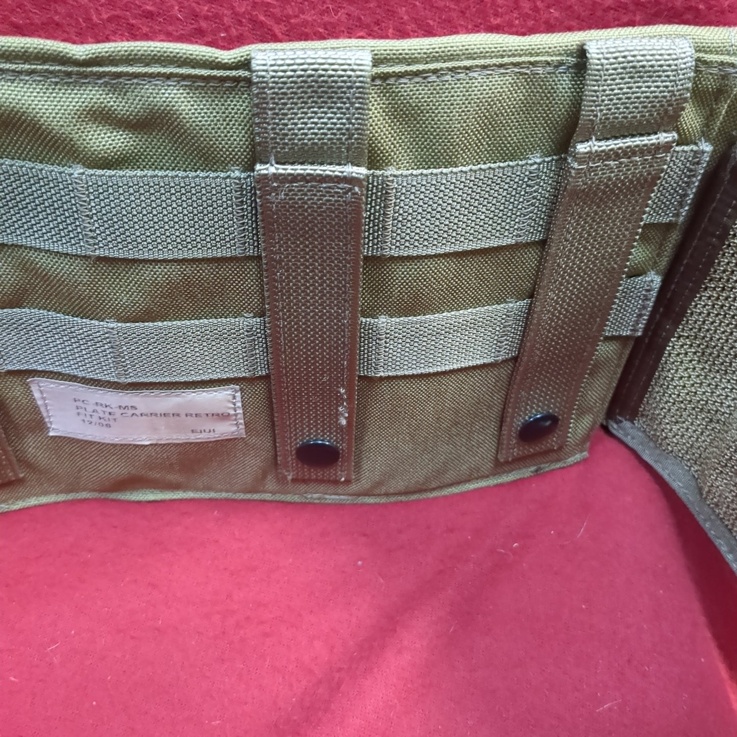 plate carrier retro fit kit pc-rk-ms coyote excellent condition (lbv4-yam130)