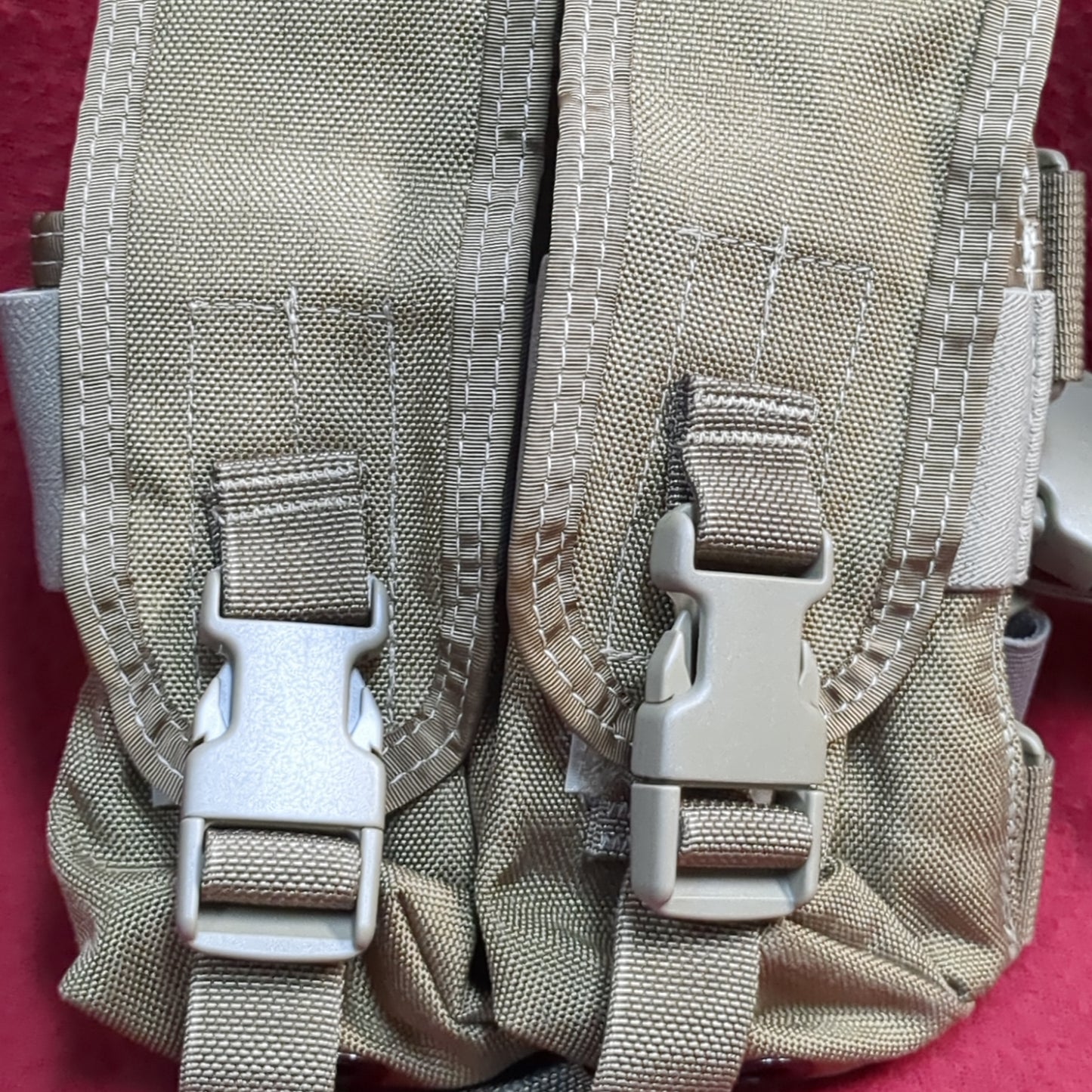 Tag tactical assault gear drop leg pouch mag holder coyote good condition (32cr- ca7-yam141)