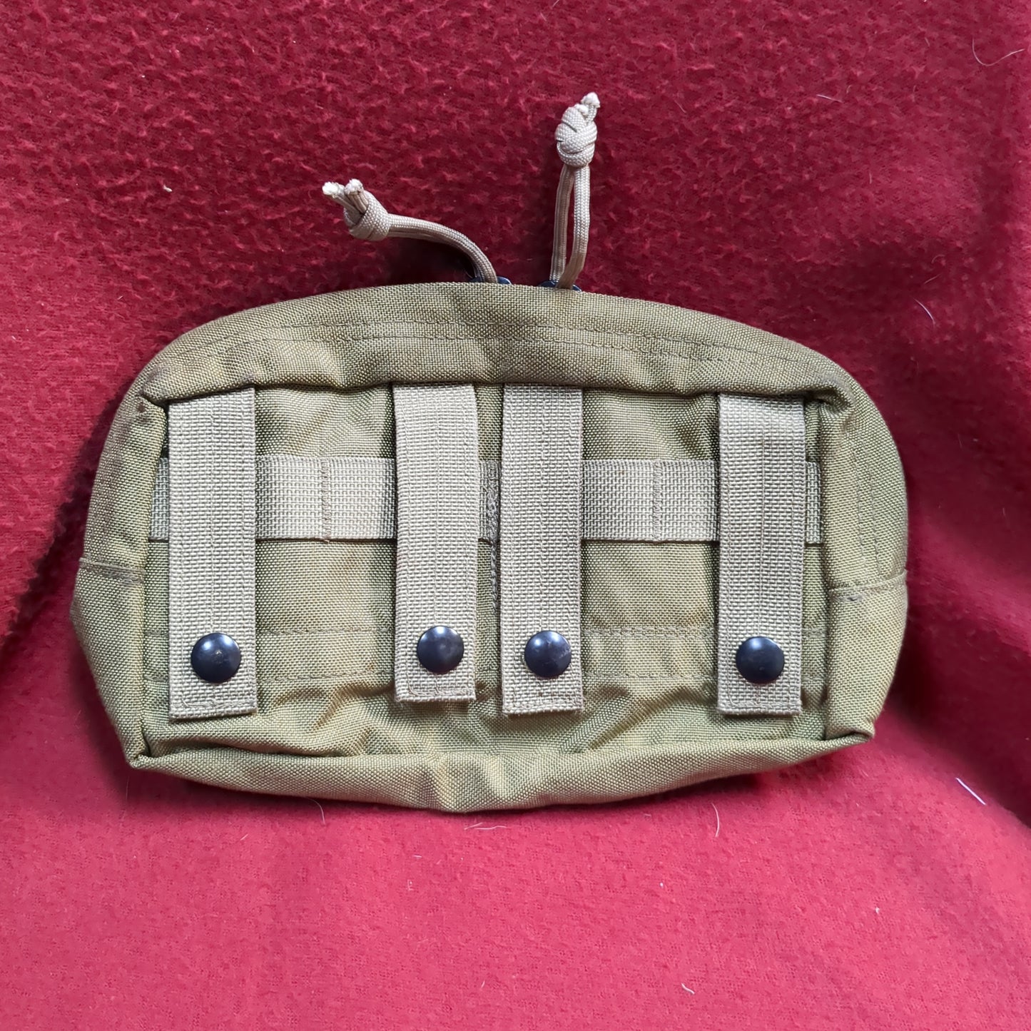 Eagle industries ut-935-ms-kh khaki 9x3x5 utility pouch  molle used (32cr-yam145)