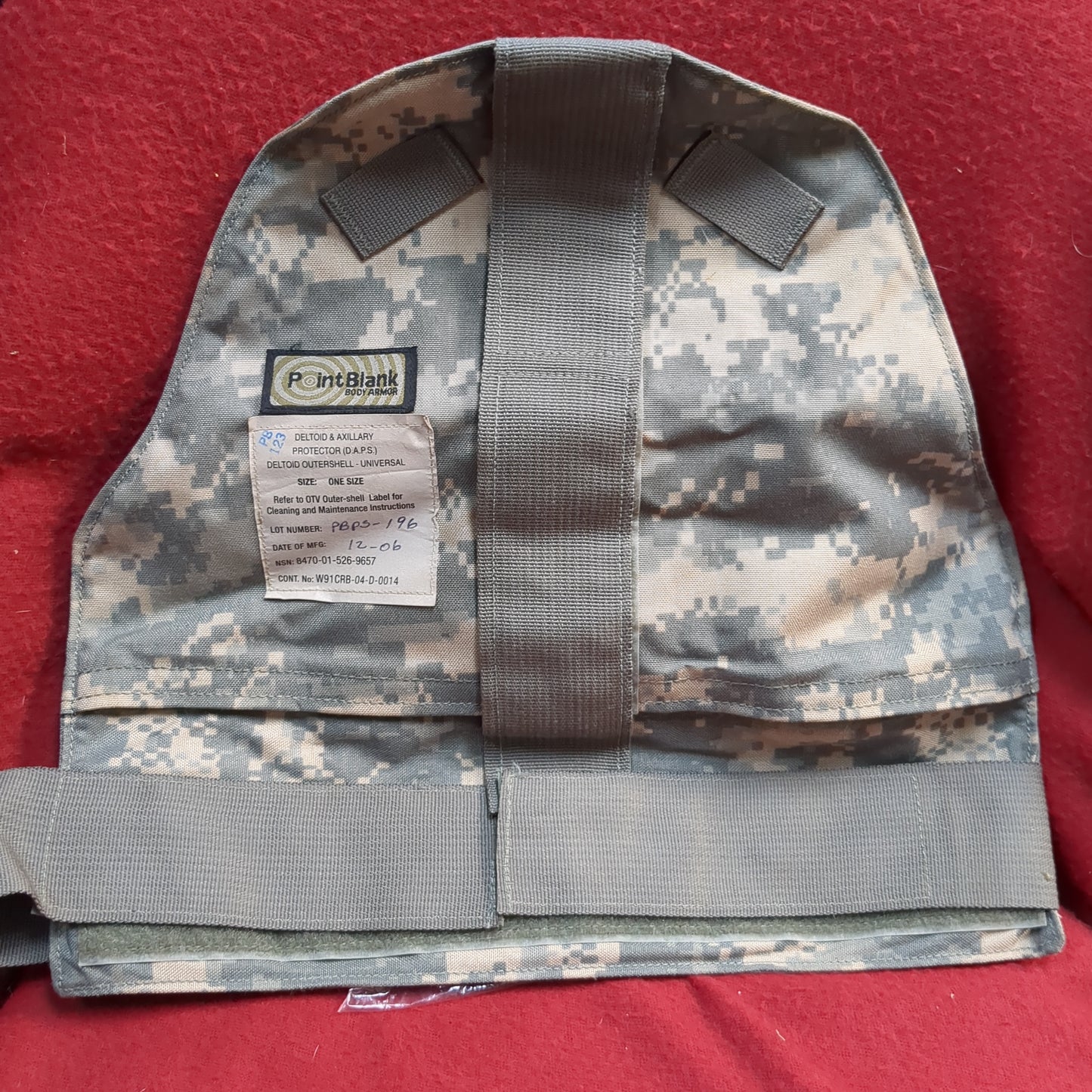 Dap single outershell protector one size w/o soft armor insert - acu - 9657 (fb12-yam146)