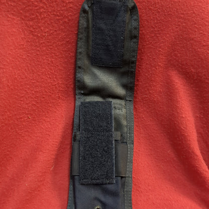 Black double mag pouch molle used  (32cr-yam148)