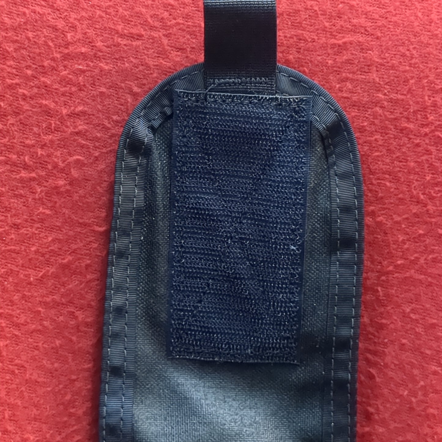 Black double mag pouch molle used  (32cr-yam148)