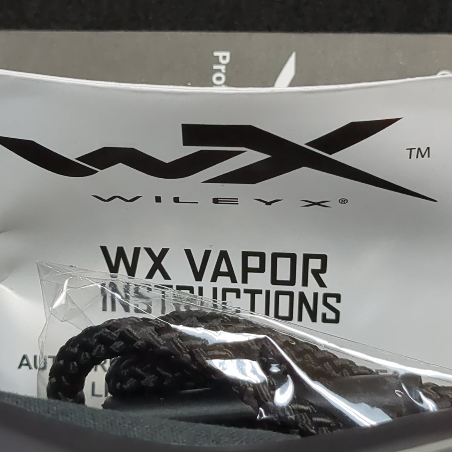 Nos usgi wiley x vapor ballistic apel eye protection clear/dark lens (cl2-yam152)