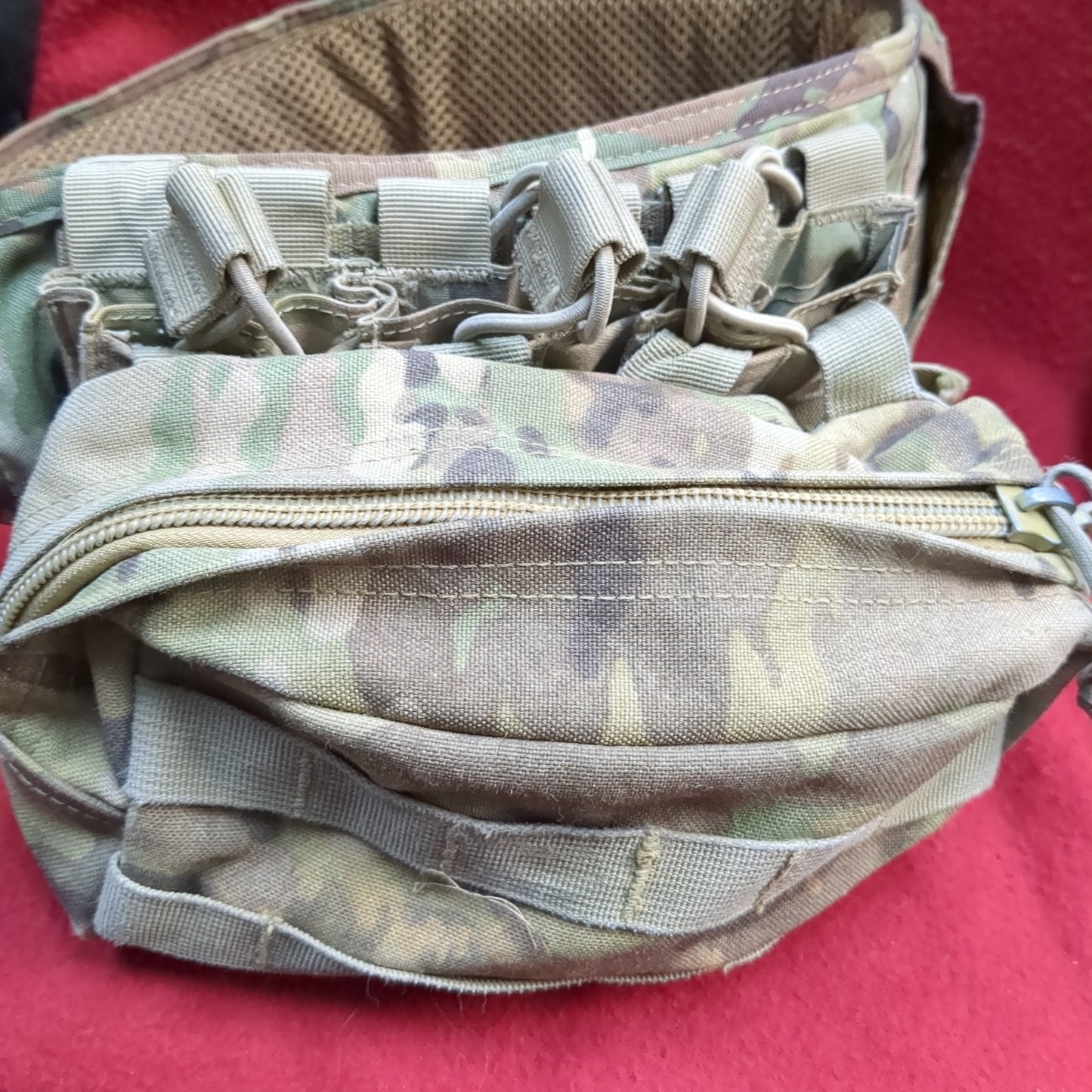 KRYDEX Tactical Quick Release Battle Belt Molle Soft Wide Padded w/mag and utility pouch (gcg1- da11-yam157)