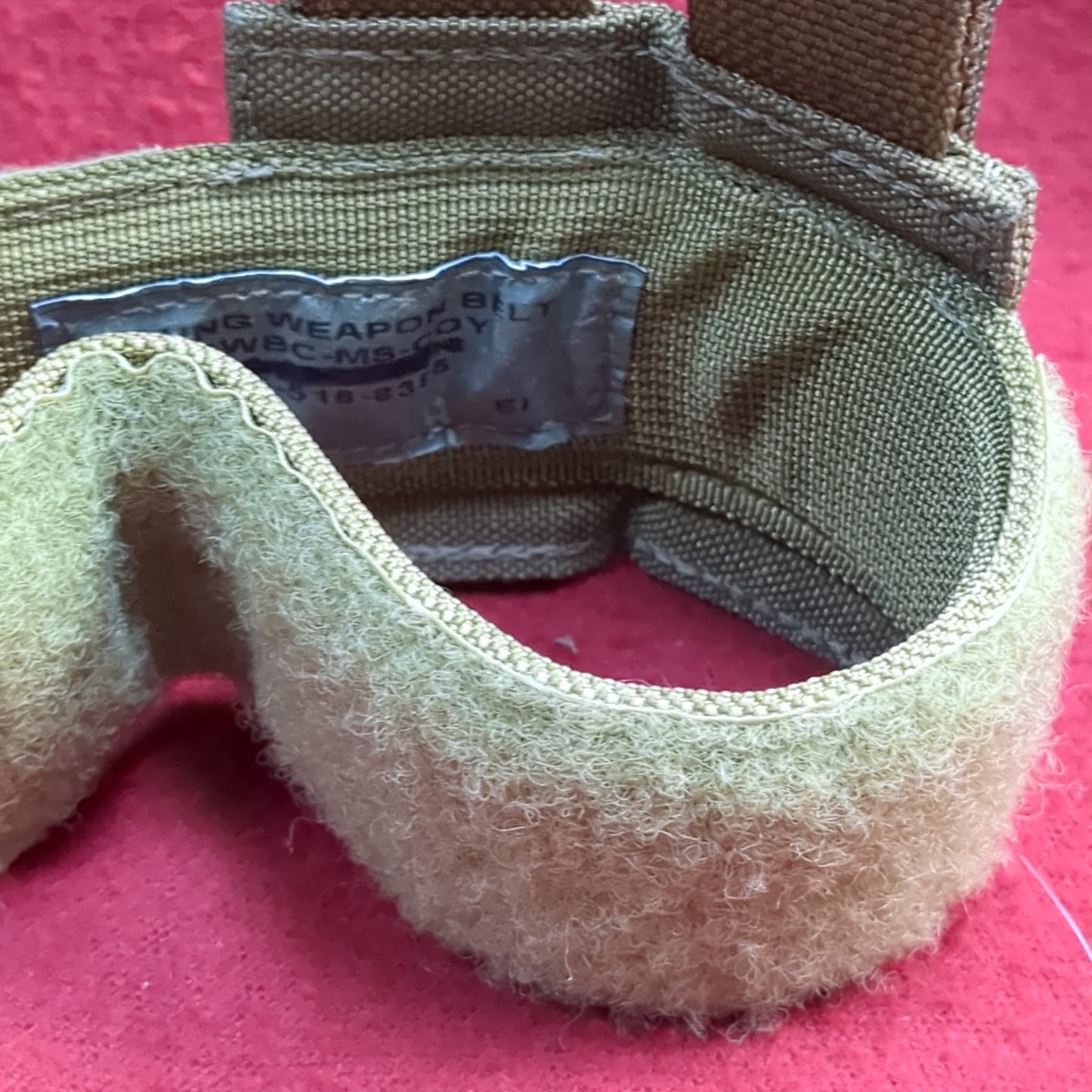 eagle industries sflcs slung weapon belt catch khaki molle mc-swbc-ms-coy used (35cr-yam169)