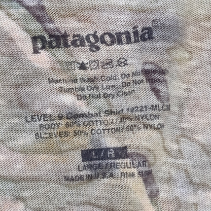 patagonia combat shirt top shirt large /regular ocp l9 level 9 used (fa06-yam180)