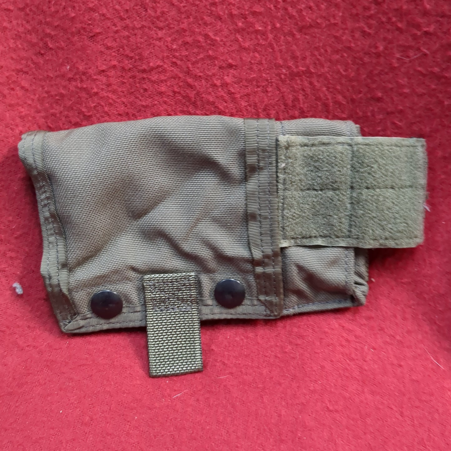 Gps pouch ranger load carrying system pouch green molle used (32cr-YAM195)