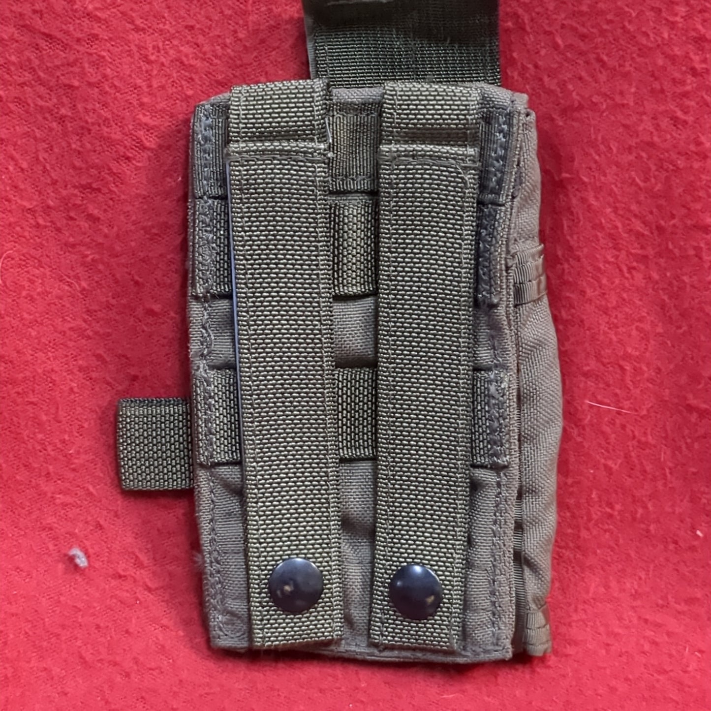 Gps pouch ranger load carrying system pouch green molle used (32cr-YAM195)