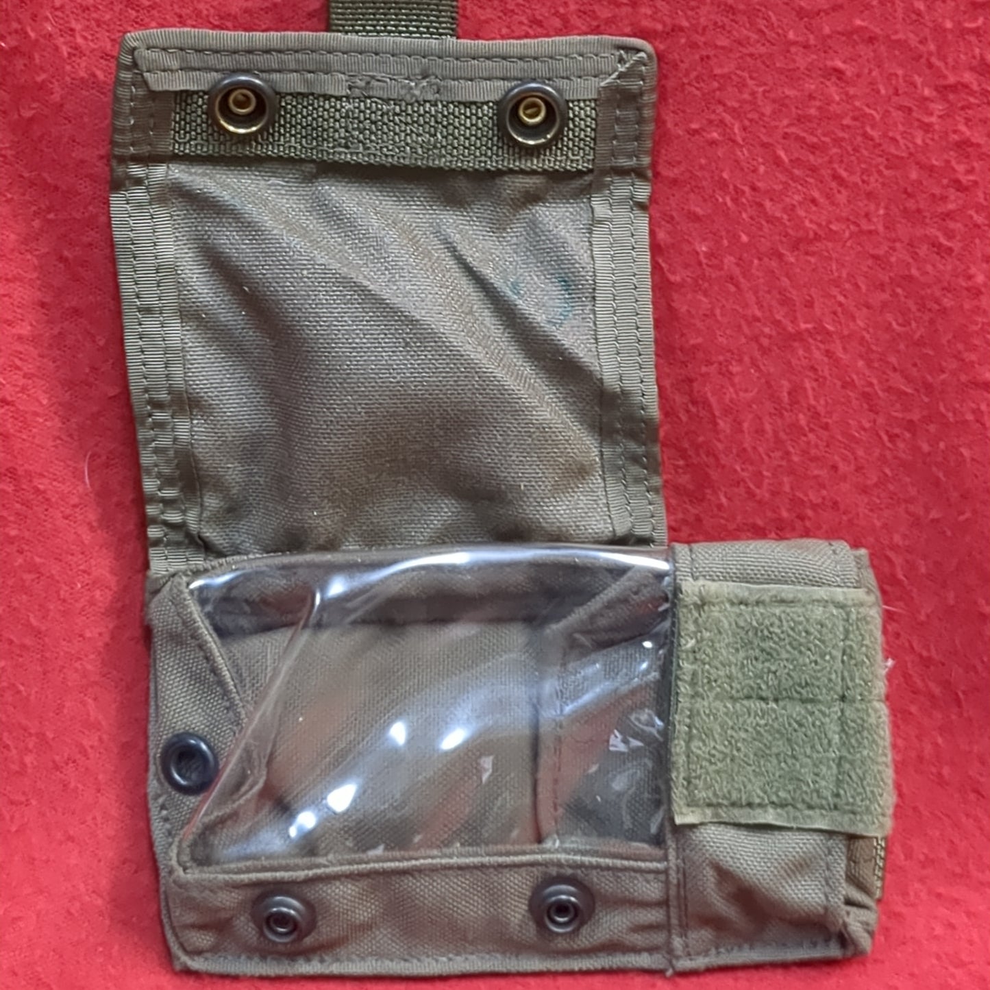 Gps pouch ranger load carrying system pouch green molle used (32cr-YAM195)