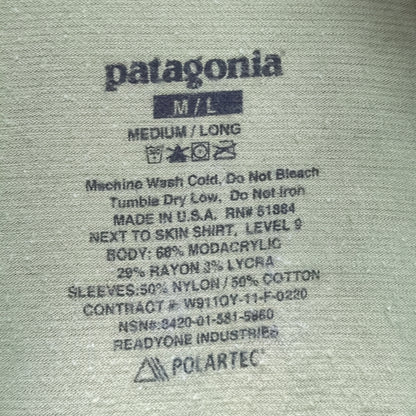 Patagonia medium long l9 combat shirt multicam ocp used (fa06-yam197)