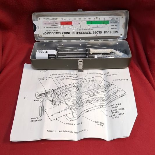 NOS psg controls wet bulb globe temperature index calculator kit 3023 (06cc-yam199)